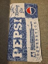 Vintage Pepsi Cola Beach Towel Graphic 1990s Y2K Generation/Like Nothing Else picture