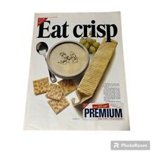1967 Nabisco Premium Saltine Cracker Original Vintage Print Advertisement picture