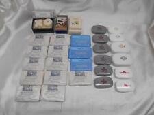 Old Vtg LARGE LOT 29 TRAVEL HOTEL HAND  BAR SOAP ADVERTISING HOLIDAY INN HILTON  picture
