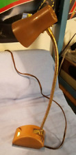 1960s Small Desk Lamp / Flexible Gooseneck / Made In Japan / Brown&Brass - Nice picture