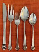National COSTA MESA Stainless 5 Piece Place Setting Korea EXCELLENT CONDITION picture