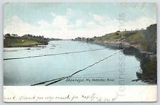 1908 Postcard Of Kennebec River Skowhegan Maine Antique Undivided Back w/ Stamp picture