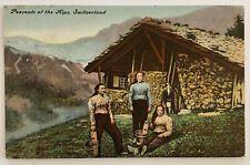 Vintage Postcard, Peasants of the Alps, Switzerland picture