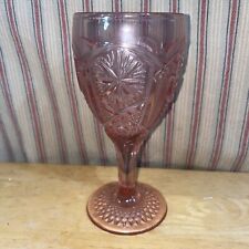Imperial Glass-Set Of 4 Ohio Vintage Mogul Water Goblet Pink Indiana Depression picture