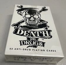 Death On Drugs Playing Card 1985 New Sealed USA 52 Anti Drug Cards  picture