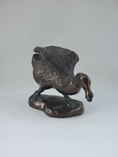 Vintage Large Brass Goose Duck Bird With Beautiful Details /H-5.5