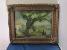 Rare Framed French Country Sceen Framed Print under Convex Glass - Nice picture