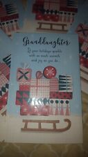 American Greetings  Christmas Card For GRANDDaughter/  if your holiday Sparkle w picture