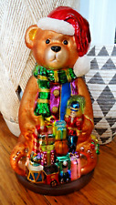Large Thomas Pacconi Christmas Santa Bear Figurine 17