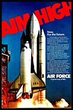 1988 U.S. AIR FORCE NASA Space Shuttle Launch USAF Recruiting Otiginal AD picture