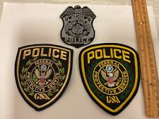 Federal Protective Services Police set 3  collectible patches new all full size picture
