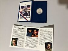 .999 Fine Silver Coin Star Trek 1 Troy Oz 1991 25th Anniversary CAPTAIN KIRK picture