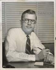 1955 Press Photo Acting Fort Lauderdale City Manager William J. Veeder picture