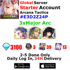 [Global][INST] Arcana Tactics Starter Account 3xMajor Arcana 3100+Jewels #E3 picture