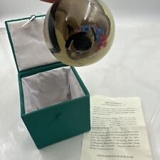 VTG Metropolitan Museum of Art Toyko Cat Glass Ornament NEW w/ Paper picture