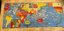 AN EARLY 1945 DATED EVENTS WW2 WAR MAP FINAL EDITION BEFORE V-E DAY picture