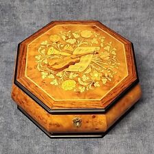 La Botteguccia Violin Inlaid Wood Musical Large Octagon Jewelry Box Italy mAAK picture