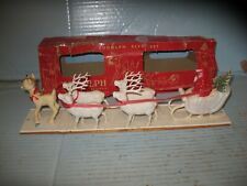 Vtg Rudolph The Red Nosed Reindeer Christmas Tabletop Decoration W/Repairs picture