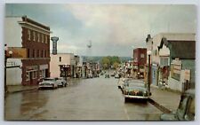 Main Street~Ely Minnesota~View Looking West On Sheridan Avenue~Vintage Postcard picture