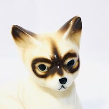 Vintage Siamese Cat Ceramic Figure Seal Chocolate Point Blue Eyes picture