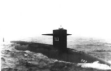 Postcard USS Thresher SSN-593 Attack Submarine picture