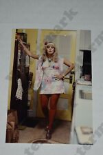 candid curvy blonde woman in short dress red nylons VINTAGE PHOTOGRAPH  Gv picture