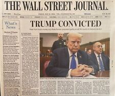 THE WALL STREET JOURNAL NEWSPAPER - MAY 31, 2024 - TRUMP CONVICTED picture