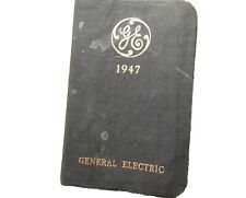 Vintage General Electric GE Log Book memo diary junk journal 1947 picture