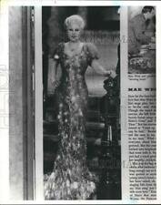 1983 Press Photo Actress Mae West - hca25222 picture