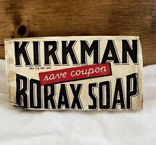 Vintage KIRKMAN BORAX SOAP Famous All-Purpose 1940's Orig. Bar ~ Movie Prop NOS picture