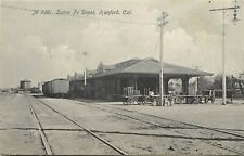c1910 Postcard; Santa Fe Depot, Hanford CA Kings County Unposted picture