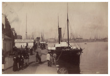 France, Le Havre, Bateau d'Honfleur, vintage print, ca.1880 vintage print picture