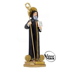 ValuueMax™ Saint Benedict Statue, Finely Detailed Polyresin, 9 Inch Tall  picture