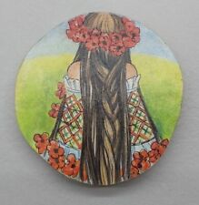 Small HANDMADE souvenir gifts fridge magnetWooden decorative magnet  picture