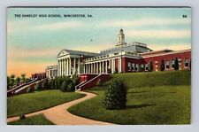 Winchester VA-Virginia, Handley High School, Antique, Vintage Souvenir Postcard picture