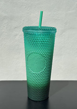Starbucks Waxberry Mint Green Ombre Studded Venti 24oz Tumbler picture