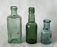 3 Different Antique & Vintage Glass Bottles Dug Dig Find #F3 picture