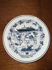 holland america cruises plate World Cruise 1977 picture
