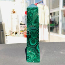 TOP 630g Natural Malachite Quartz Crystal wand point oblisk healing picture