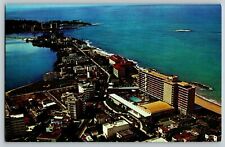 Vtg PR Aerial View of the Condado Section of San Juan Puerto Rico Postcard  picture
