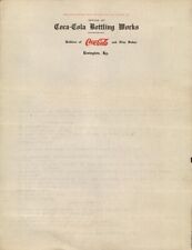 Coca-Cola Lexington, KY Letterhead (Undated probably 10's or 20's) Unusal Design picture