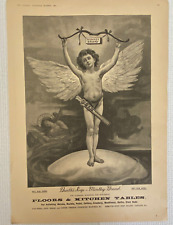 Brooke's Monkey Brand Soap angel sword cherub print advertisement 11x15.5  1895 picture