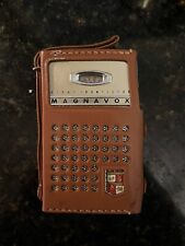 Vintage Magnavox EIGHT Transistor 2 AM-80 Radio With Cowhide Case picture