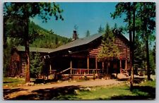 Yellowstone National Park WY Buffalo Bill Hunting Lodge Chrome WOB Postcard picture