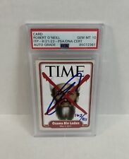 2011 Navy SEAL Robert O’Neill Signed LE/911 TIME Magazine Cover Card PSA 10 picture