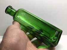 Large Antique Rich Green Izal Disinfectant Bottle. picture