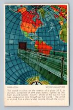 Mapparium Western Hemisphere Christian Science Vintage Postcard picture