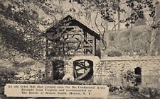 Old Grist Mill from Virginia Roscoe Smith Monroe New York NY 1937 Postcard picture
