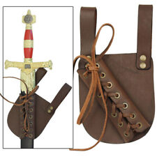 Pendragon Medieval Raw Umber Leather Knights Renaissance Sword Frog Sword Holder picture