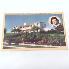 Westwood Village California -Jane Withers Home- Hollywood Movie Star Postcard picture
